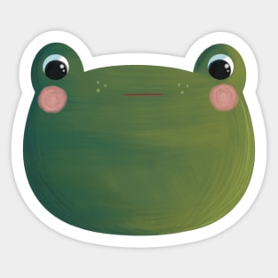 Serious Frog Sticker